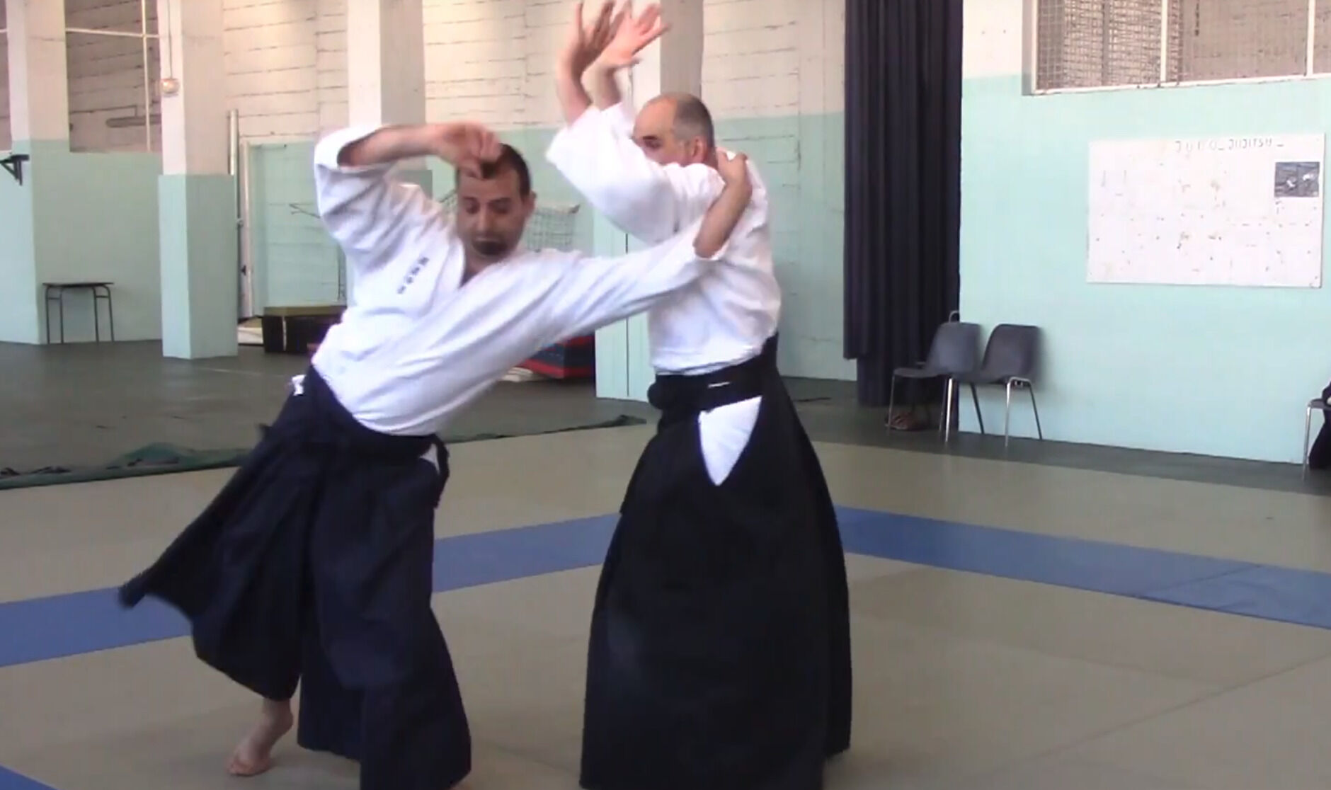 USHIRO ERI DORI IRIMI NAGE : gros plan sur HITO E MI