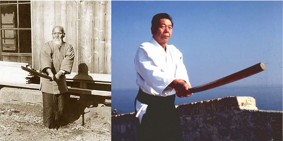 O Sensei et Saito Sensei en garde chudan no kamae